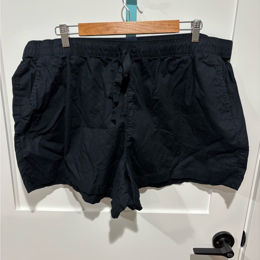 Gap Women Black Linen Shorts XXL